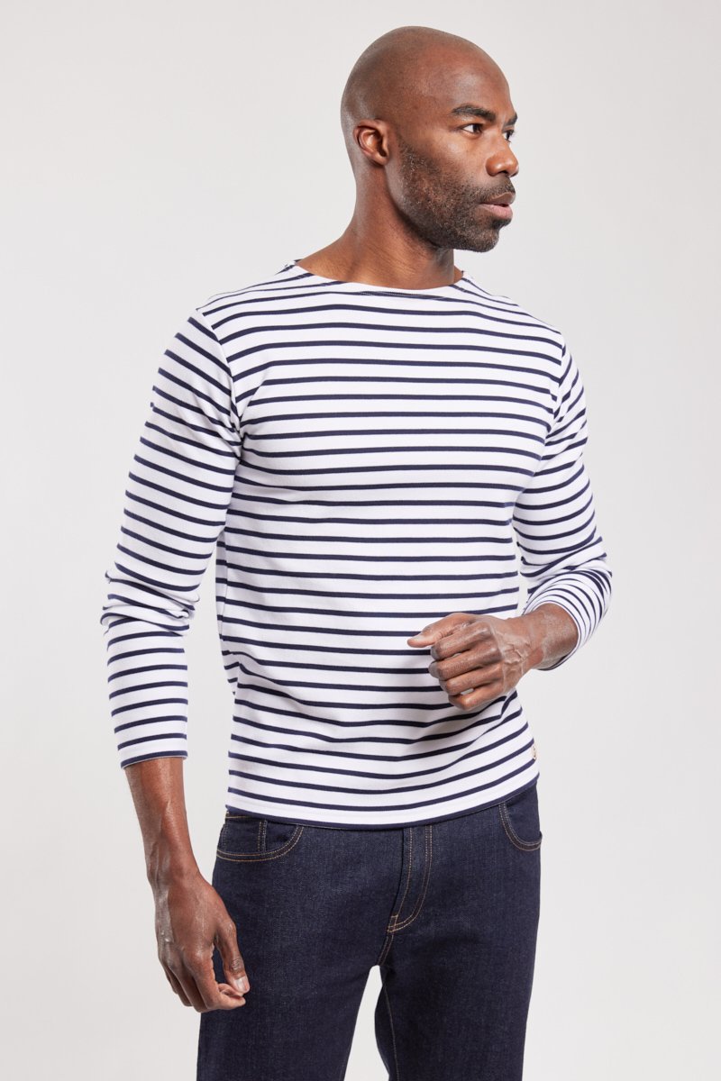 Shirt Marine-Stil im aus - Baumwolle