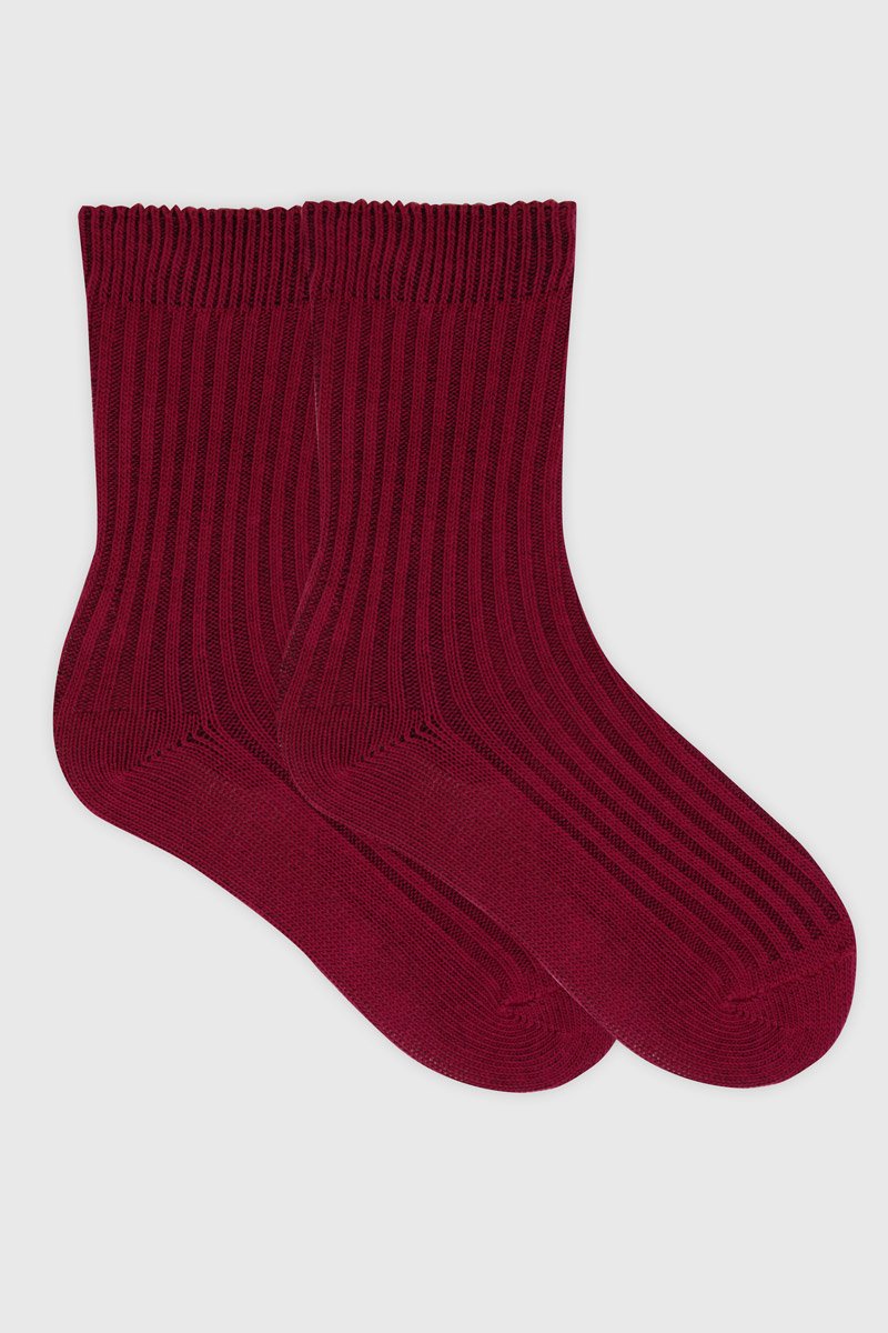 Gerippte Socken – Baumwolle