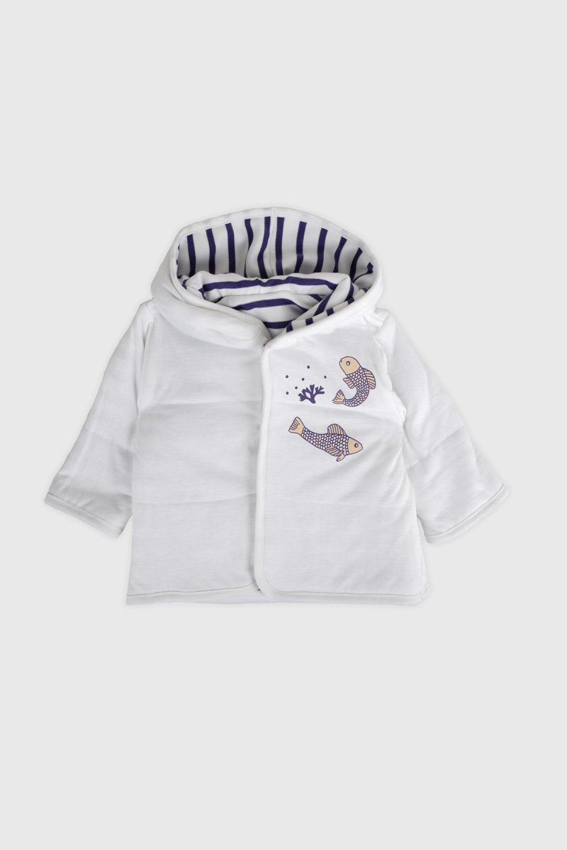 Stepp-Wendejacke Baby - Baumwolle