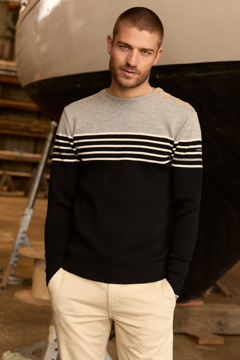 Marinepullover - Wolle