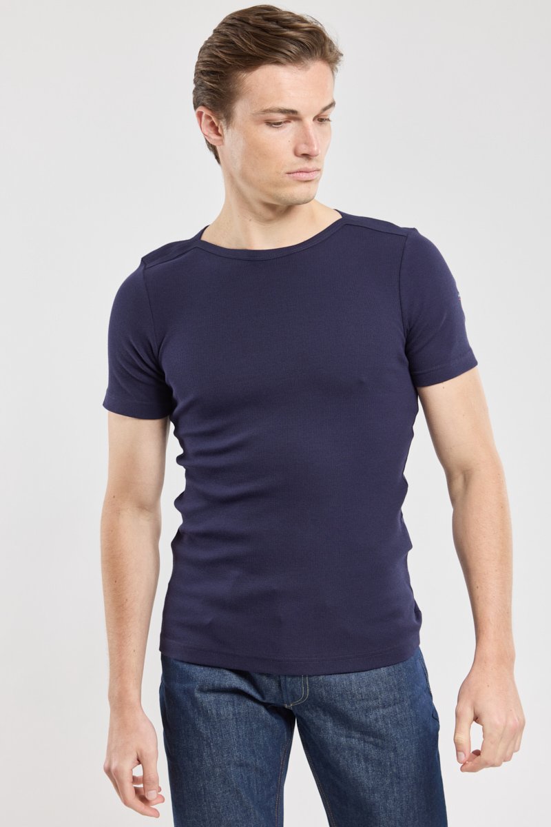 Shirt im Marine-Stil „Carantec  - aus Baumwolle und Elasthan