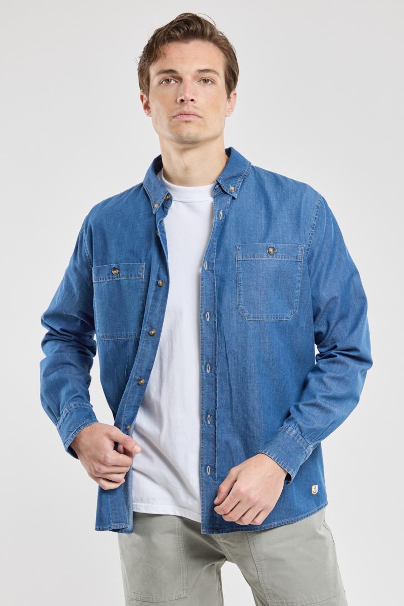 Gerade geschnittenes Hemd - Denim