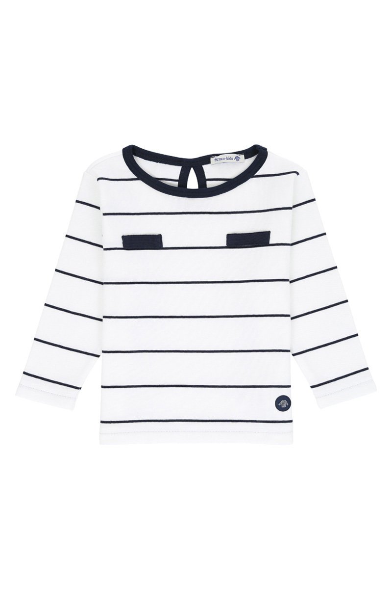 KIDS Shirt im Marine-Stil - aus dicker Baumwolle