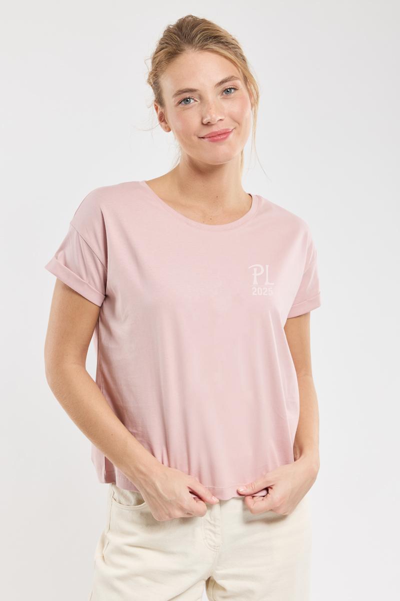 T-Shirt mit lockerem Schnitt 2025 - Damen