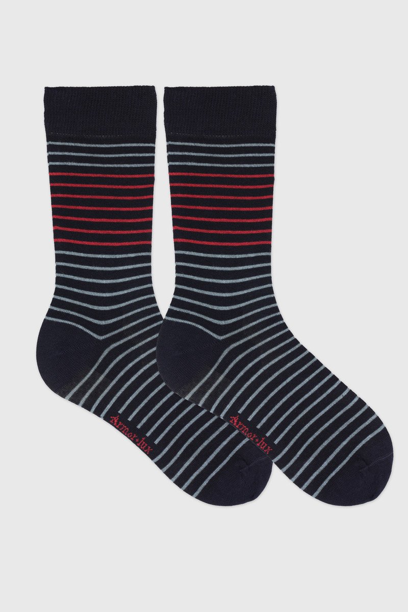 Gestreifte Socken - Baumwolle