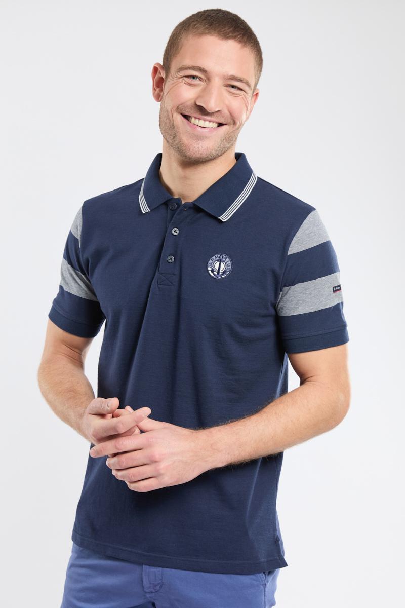 Kurzärmeliges Poloshirt - leichte Baumwolle