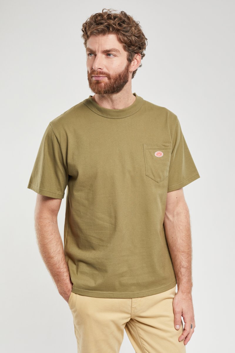 T-Shirt mit Tasche - leichte Baumwolle