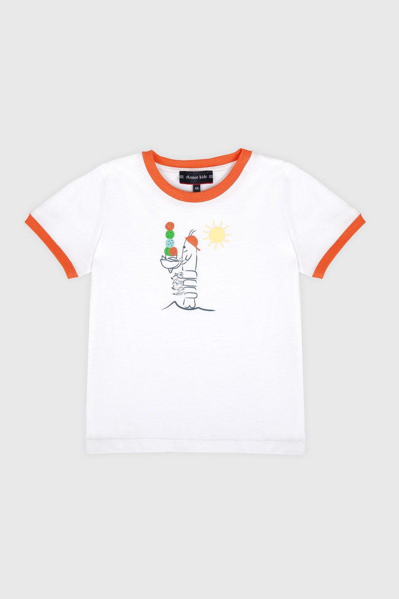 Langustinen-T-Shirt Kids - leichte Baumwolle