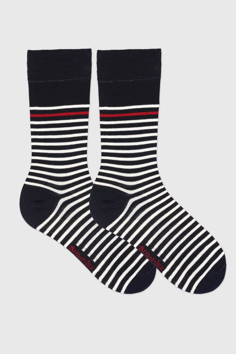 Gestreifte Socken für Herren – Baumwolle