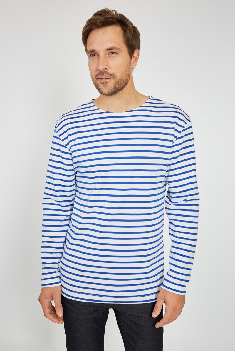 Shirt im Marine-Stil - aus dicker Baumwolle