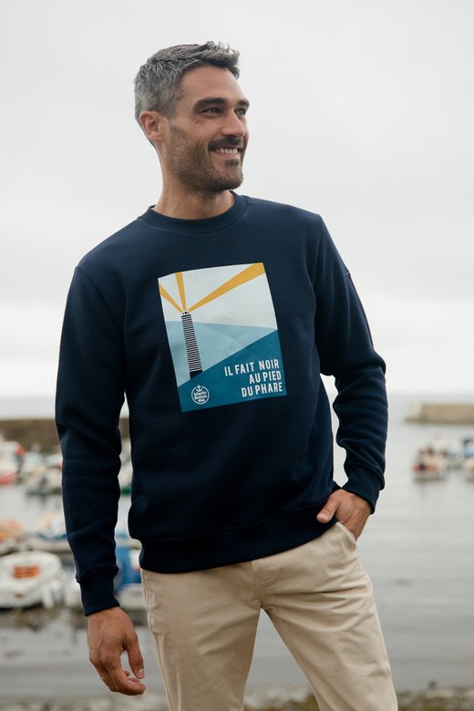 Sweatshirt mit Rundhalsausschnitt – Molton