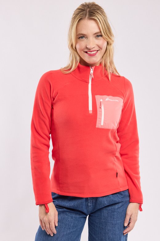 Fleece-Sweatshirt mit Reißverschluss MOLENE