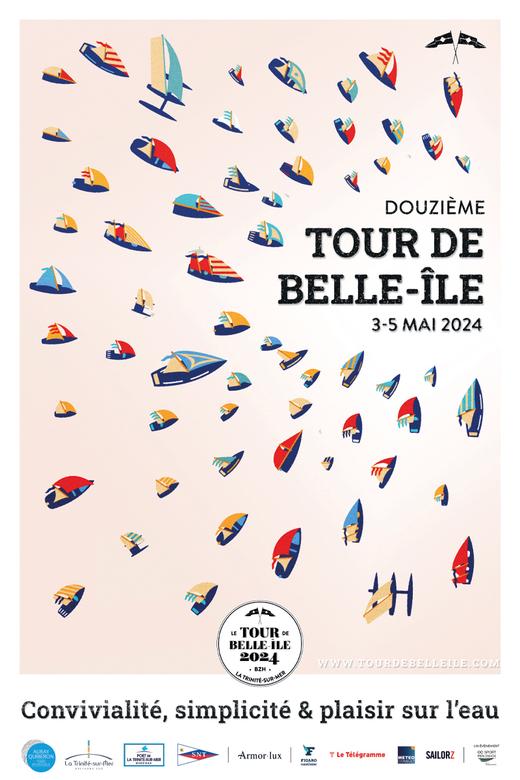 Poster Tour de Belle-Ile - flach verpackt