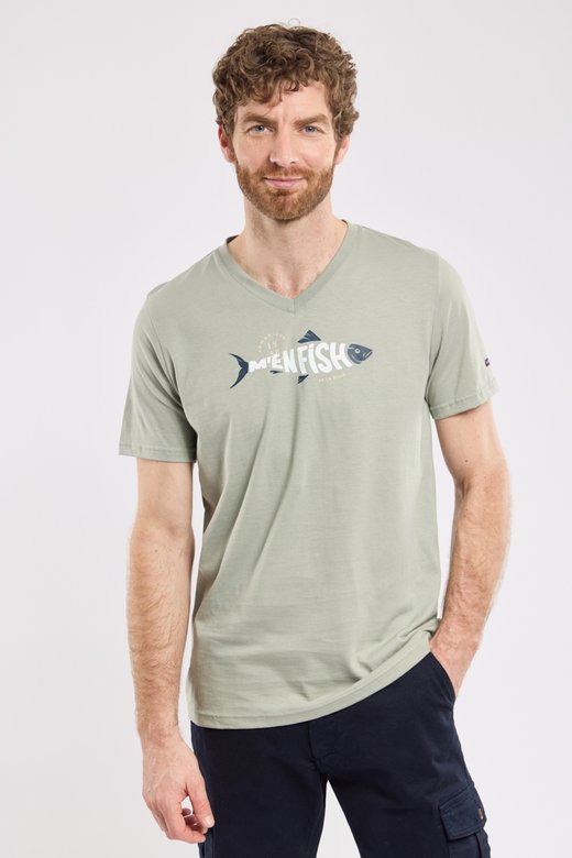 T-Shirt „m'enfish“ – leichte Baumwolle