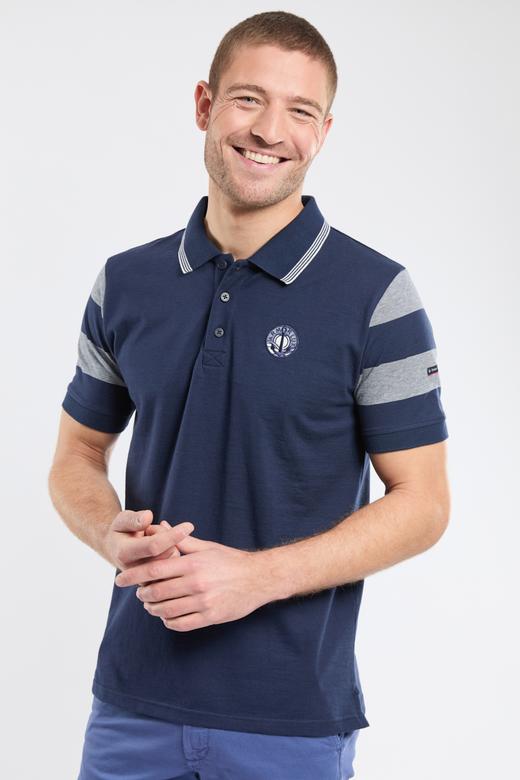 Kurzärmeliges Poloshirt - leichte Baumwolle