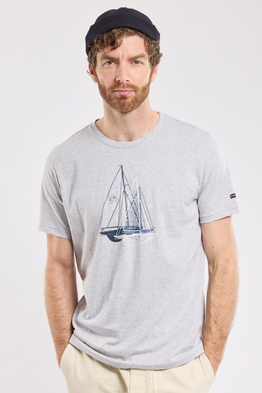 T-Shirt „Boote“ – leichte Baumwolle