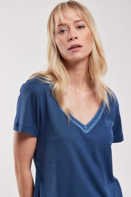 Homewear-T-Shirt - Baumwolle und Modal