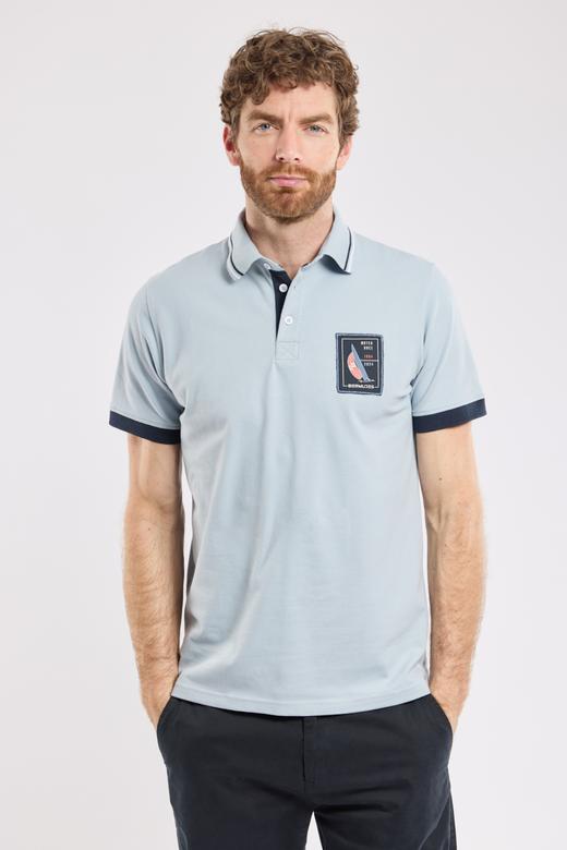 Polo-Shirt aus Jersey-Strick GONG