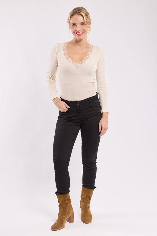 Slim-Fit-Hose – Baumwolle