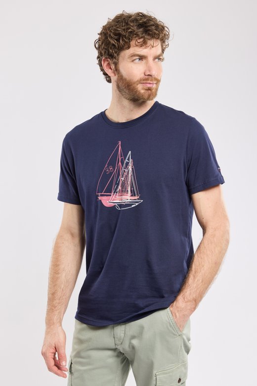 T-Shirt „Boote“ – leichte Baumwolle