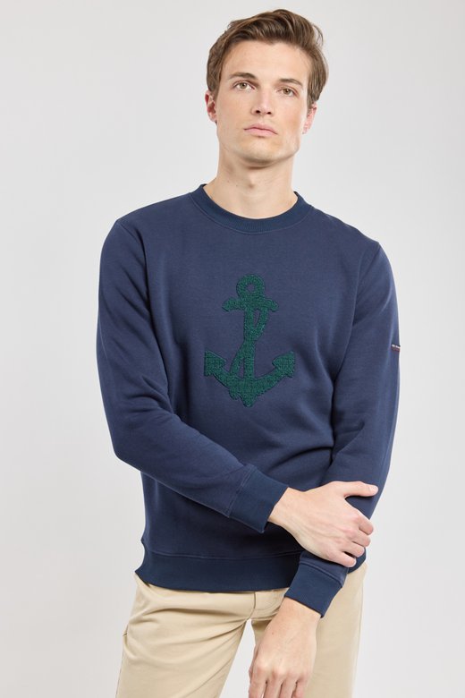 Sweatshirt „Boucle-Anker“ – Baumwolle