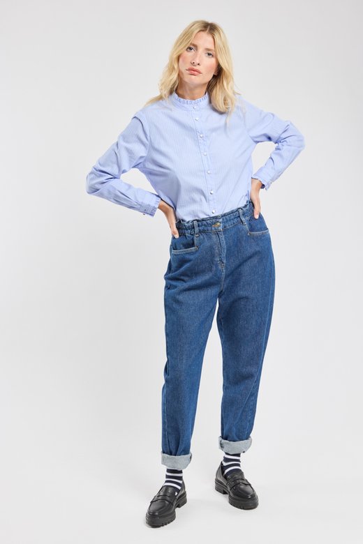 Jeans mit elastischem Bund – Baumwolle